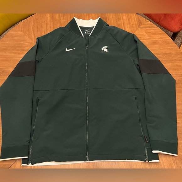 Nike Other - Nike Green Michigan State Spartans Sideline Performance Full-Zip Jacket